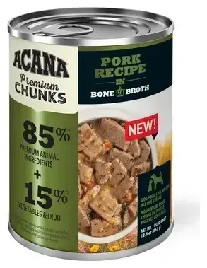 ACANA Lata perro pork recipe in bone broth 360 g