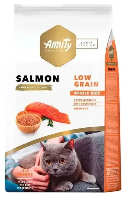 AMITY Gato adulto salmon low grain 7 kg