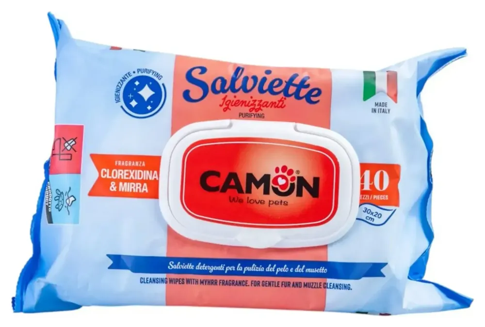 CAMON Salviette toallitas humedas clorexidinay mirra 400 ml