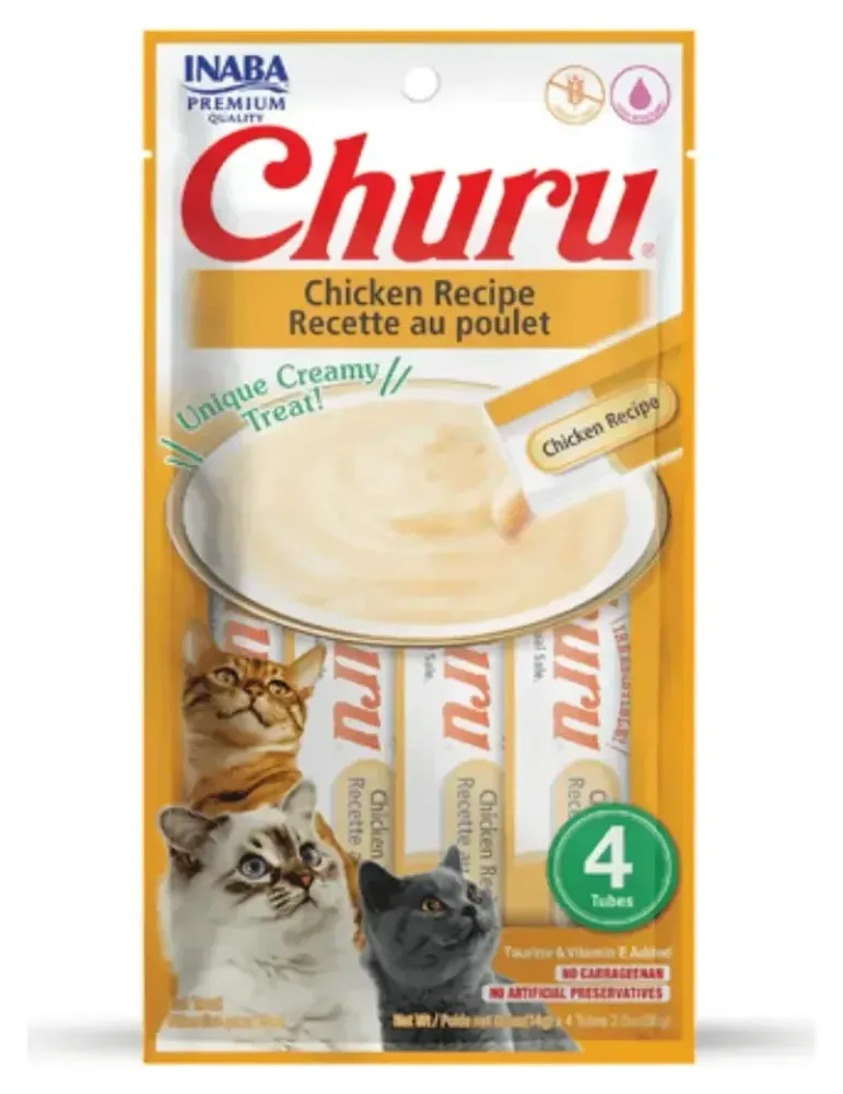 CHURU Cat chicken recipe (receta de pollo) 4 tubes 56 g