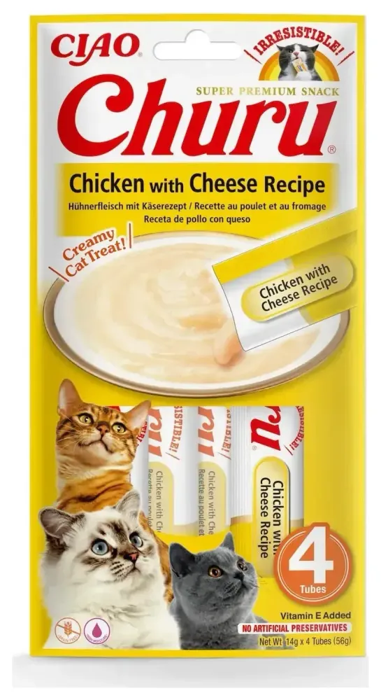CHURU Cat chicken with chesse& beef recipe 56 g